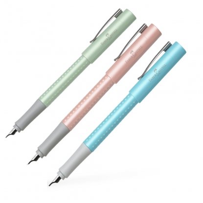 Faber-Castell Grip Pearl Edition Füller M Fountain Pen - Mint